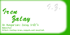 iren zalay business card